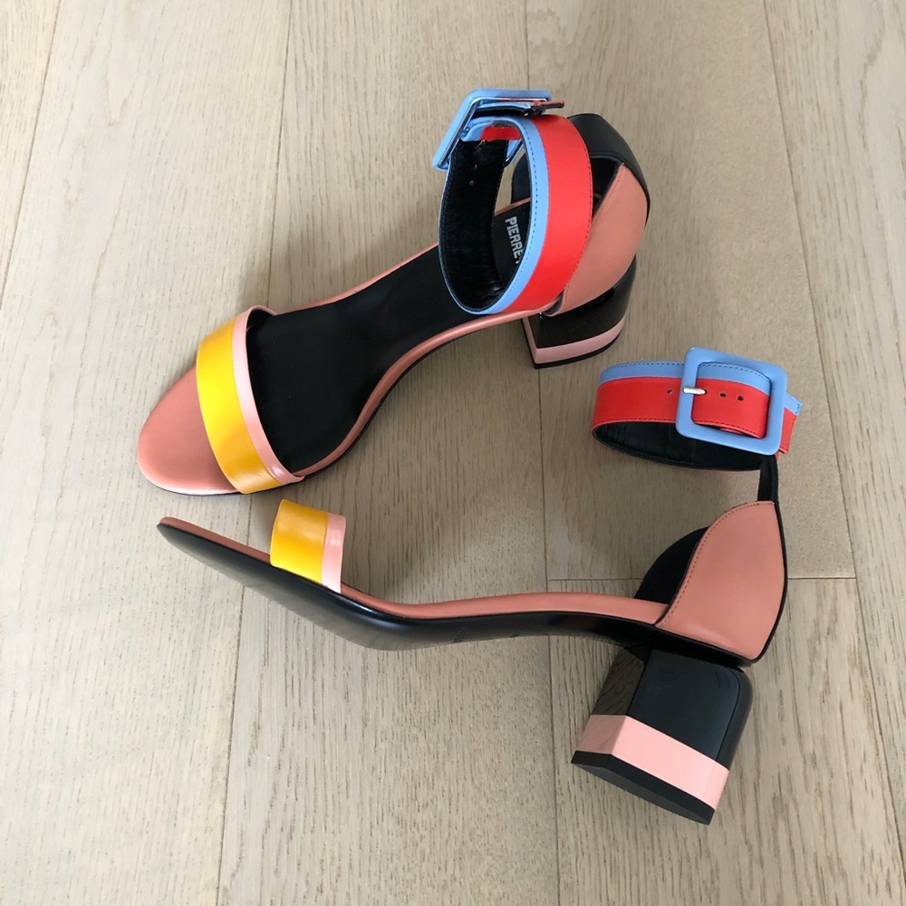Pierre Hardy Color Block Leather Sandals